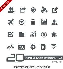 Web & Mobile Icons - 2 // Basics