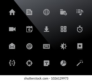 Web and Mobile Icons 4 // 32px Series - Vector icons adjusted to work in a 32 pixel grid.