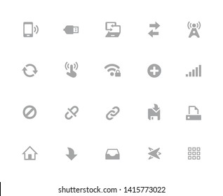 Iconos web y móviles - 6 // 32 píxeles Iconos fondo blanco - Iconos vectores diseñados para funcionar en una cuadrícula de 32 píxeles al diez por ciento.