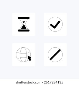 Web mobile icons pack. vector icon illustration