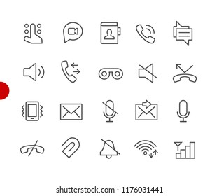 Web & Mobile Icons // Red Point Series - Vector line icons for your digital or print projects