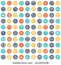
Web and Mobile Material Bold Isolated Vector Icons Set every single can be easily modified or edited
