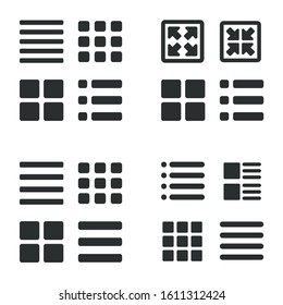 web, mobile menu and ui icons set - hamburger menu vector