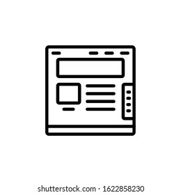 web mode icon design line style. Perfect for application, web, logo and presentation template