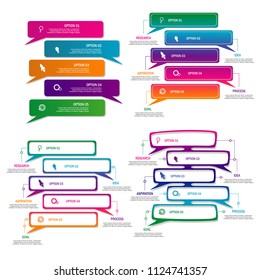 Web Modern creative element infographic, data timeline, template. isolated on white background. vector
