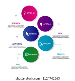 Web Modern creative element infographic, data timeline, template. isolated on white background. vector