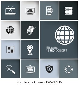 Web & Modern icon set,vector