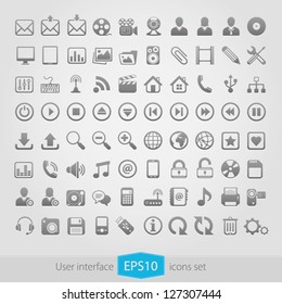 Web Multimedia Icons Set