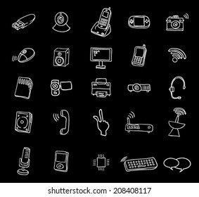 Web multimedia icons set 