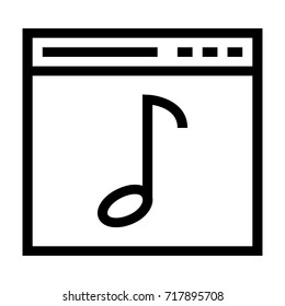 Web music icon