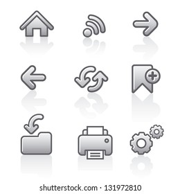 Web navigation icon set