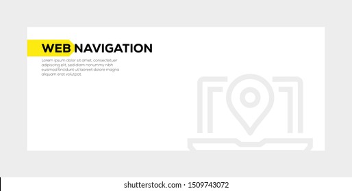 WEB NAVIGATION AND ILLUSTRATION ICON CONCEPT