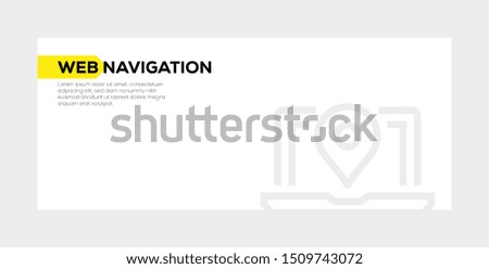 WEB NAVIGATION AND ILLUSTRATION ICON CONCEPT