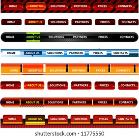 web navigation templates 1 (vector)