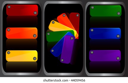 web navigation templates. VECTOR TAGS