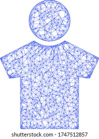 Web net boy vector icon. Flat 2d carcass created from boy pictogram. Abstract carcass mesh polygonal boy. Net carcass flat mesh in eps vector format, on a white background.
