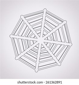 Web net spiderweb icon