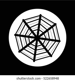 Web net spiderweb icon illustration design