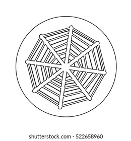 Web net spiderweb icon illustration design