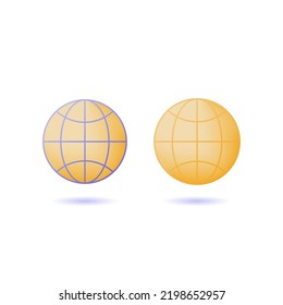 Web network 3d icons. 3d vector social media concept for site, wi-fi network sign.