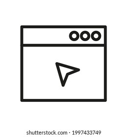 Icono de red Web. Objeto de calidad premium. Signo vectorial aislado en fondo blanco.