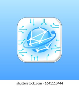 Web Network Icon Vector Site Logo