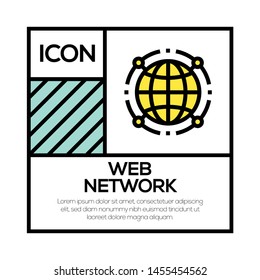 WEB NETWORK AND ILLUSTRATION ICON CONCEPT