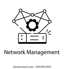 Web and Network Services Linear Icons