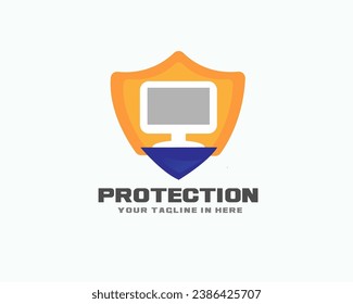 pantalla de red web protección segura diseño de imagen de diseño de logotipo inspiración