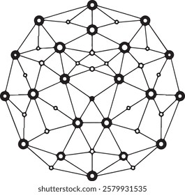 web networks vector art design