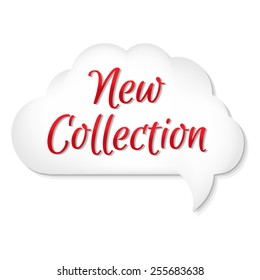 Web New Collection Speech Bubble Set With Gradient Mesh, Vector Illustration