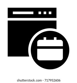 Web office bag icon