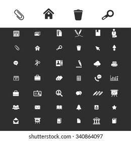 web, office, internet, infographics, calendar, presentation, phone, library, books, briefcase, computer, team, chat, pencil, printer, design, time, website, icons, signs, concept vector set