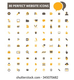 web, office, internet, infographics, calendar, presentation, phone, library, books, briefcase, computer, team, chat, pencil, printer, design, time, website, icons, signs, concept vector set
