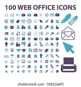 web office signs, icons, vector
