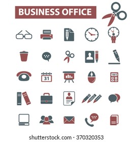 web office, supplies, freelance icons, signs vector concept set for infographics, mobile, website, application
