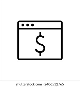 Web online business vector icon