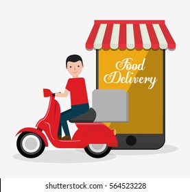 web or online food delivery related icons image vector illustration design 