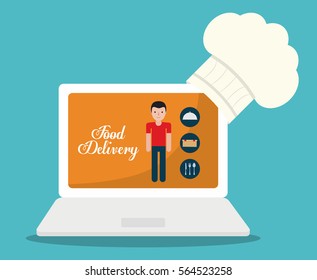web or online food delivery related icons image vector illustration design 