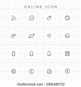 Web and online icons - 01