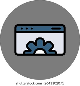 Web Optimization Colorful Icon Style