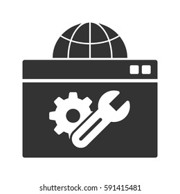 Web Optimization Glyph Icon