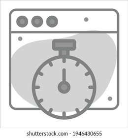 Web optimization icon with background modern illustration