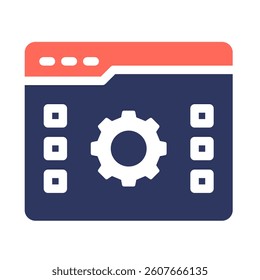Web Optimization Icon Element for Design