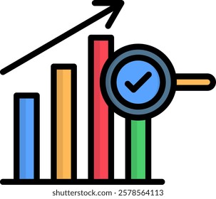 Web Optimization Icon Lineal Color Vector Illustration