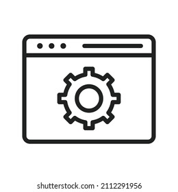 Web Optimization icon vector image. Can also be used for Physical Fitness. Suitable for mobile apps, web apps and print media.