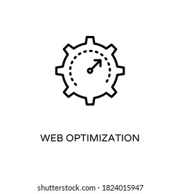 Web  Optimization icon in vector. Logotype
