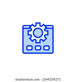 Web optimization line icon. linear style sign for mobile concept and web design. Outline vector icon.