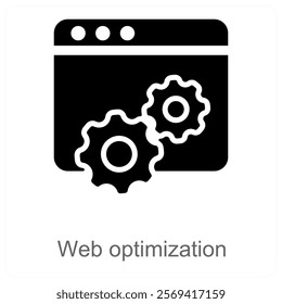 Web Optimization and performamce icon concept