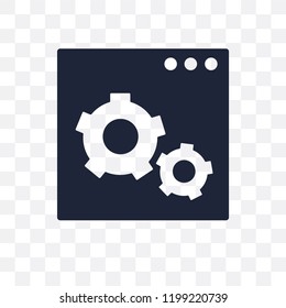 Web optimization transparent icon. Web optimization symbol design from SEO collection. Simple element vector illustration on transparent background.